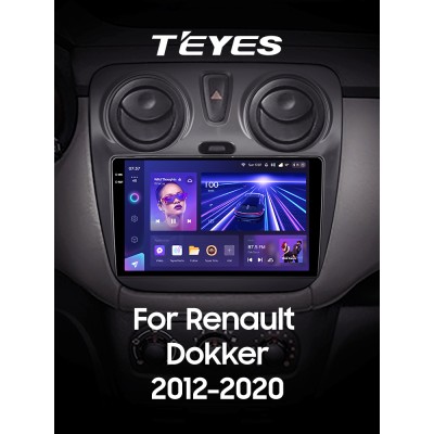 Штатна магнітола Teyes CC3 4+32 Gb Renault Dokker 2012-2020 9" 2k