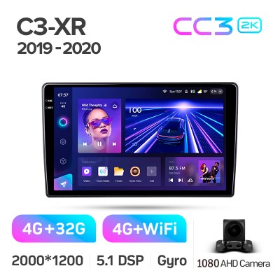 Штатна магнітола Teyes CC3 4+32 Gb Citroen C3-XR (F1) 2019-2020 10" 2k