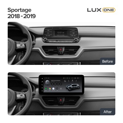 Штатна магнітола Teyes LUX ONE 4+32 Gb Kia Sportage 2018-2019 (B) 12.3" (L1)