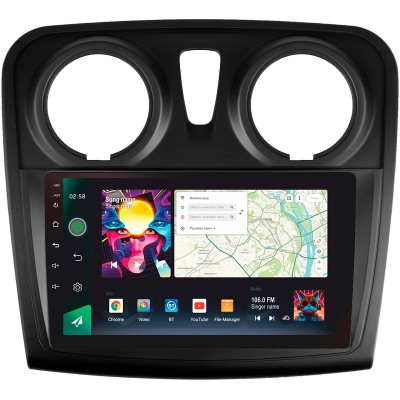 Штатна магнітола SIGMA PRO 9464 ANDROID 10 4+64 Gb 4G DSP Renault Logan 2 2012-2022 Sandero 2 2013-2022 (F2) (B) 9" (L1)
