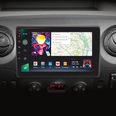 Штатна магнітола SIGMA PRO 10464 ANDROID 10 4+64 Gb 4G DSP Renault Master 2010-2019 For Nissan NV400 2010-2020 For Opel Movano 2 2010-2019 (F1) 10"