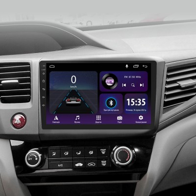Штатна магнітола SIGMA E9232 ANDROID 10 2+32 Gb Honda Civic 9 FB FK FD 2011-2015 9"