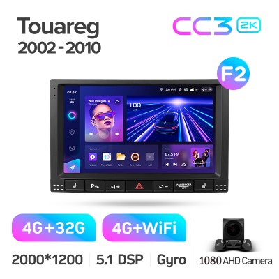 Штатна магнітола Teyes CC3 4+32 Gb Volkswagen Touareg GP 2002-2010 (F2) 9" 2k (L3)