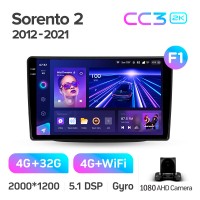 Штатна магнітола Teyes CC3 4+32 Gb Kia Sorento 2 II XM 2012 - 2021 (F1) 9" 2k