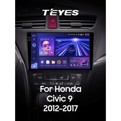 Штатна магнітола Teyes CC3 4+64 Gb Honda Civic 9 FK FB 2012-2017 9" 2k