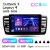 Штатна магнітола Teyes CC3 6+128 Gb з коловим оглядом 360° Subaru Outback 3 Legacy 4 2003-2009 9" 2k