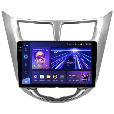 Штатна магнітола Teyes CC3 6+128 Gb з коловим оглядом 360° Hyundai Solaris 1 2010-2016 9" 2k