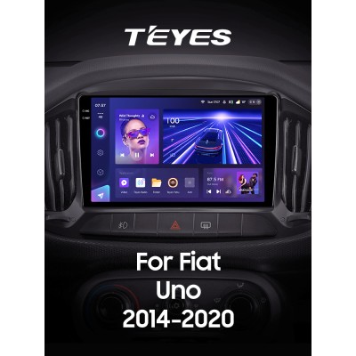 Штатна магнітола Teyes CC3 4+32 Gb Fiat Uno 2014-2020 9" 2k (L1)